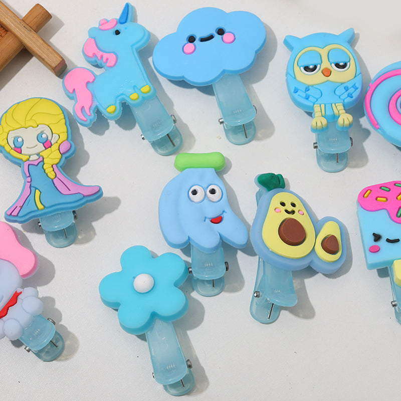 Clips de cabello para niños de plástico de verano al por mayor
